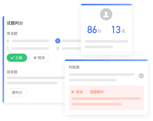 考試後全流程支持